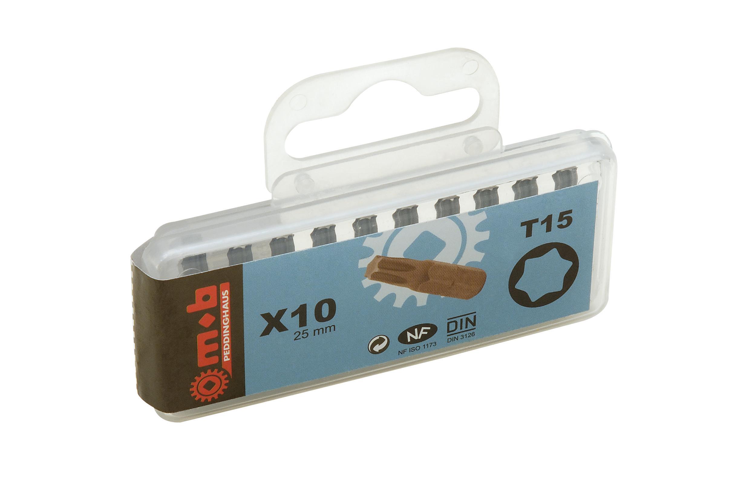 BOITE 10 EMBOUTS NUS 1/4 T20 MOB - 919D201401