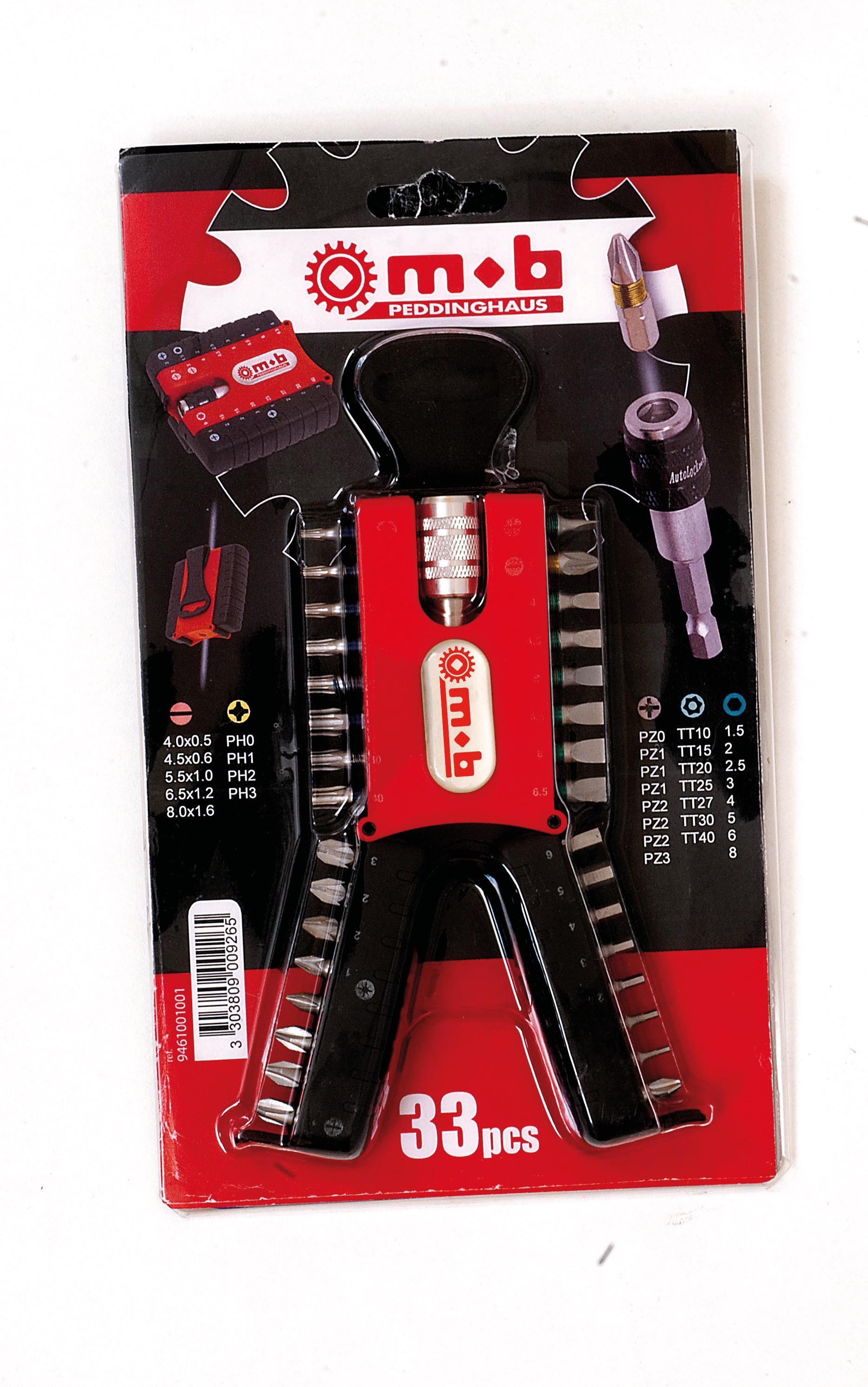 BOITE 32 EMBOUTS VISSAGE+PORTE-EMBOUT / COQUE MOB - 9461001001