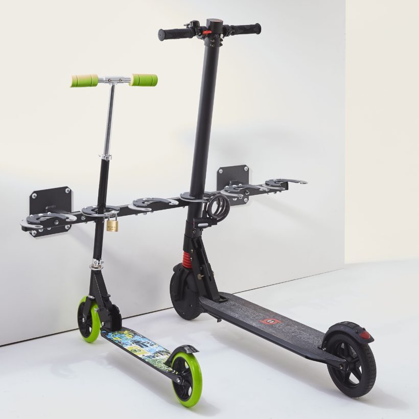 Range 6 trottinettes mural - MOTTEZ - B061CMUR
