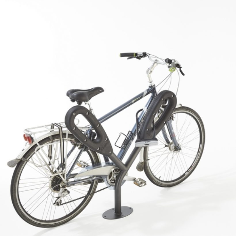 Poteau range 2 vélos papillon - MOTTEZ - B142C