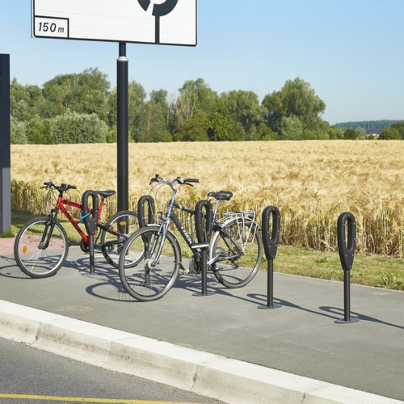 Poteau range 2 vélos - MOTTEZ - B146S