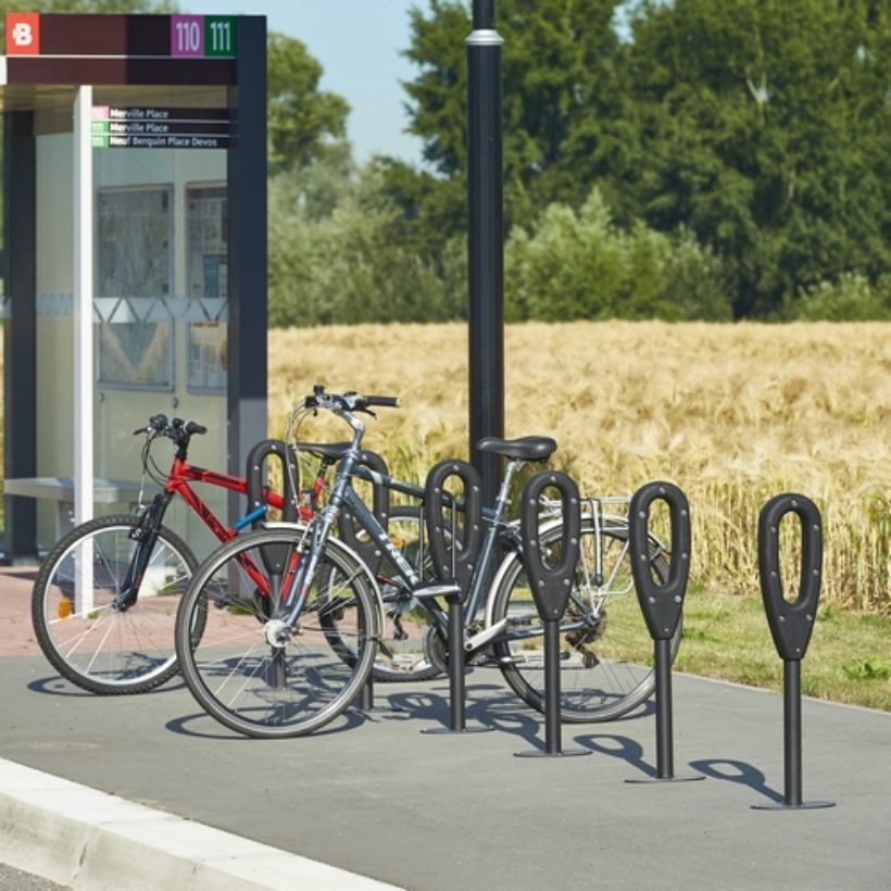Poteau range 2 vélos - MOTTEZ - B146S