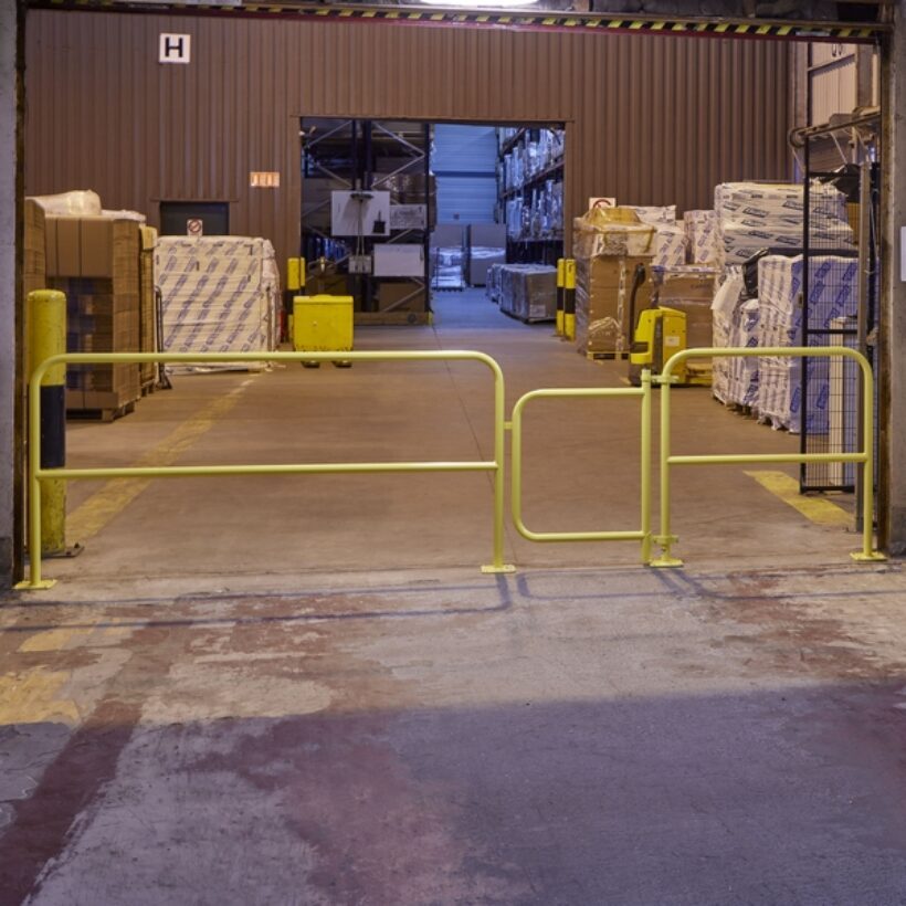 Portillon poudré jaune pour barrière de protection - MOTTEZ - B253S