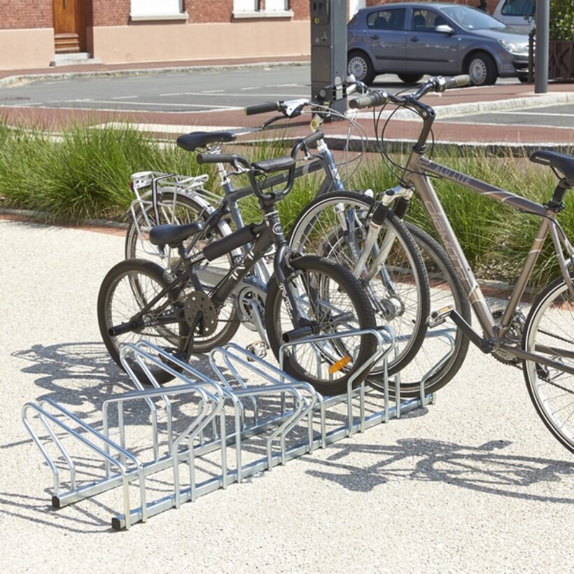  Range 8 vélos au sol Modèle Hollande face à face  - MOTTEZ - M025V8
