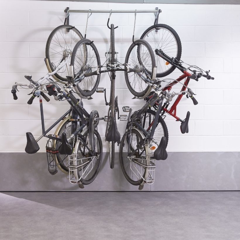Support 5 vélos coulissant mural - MOTTEZ - M045C