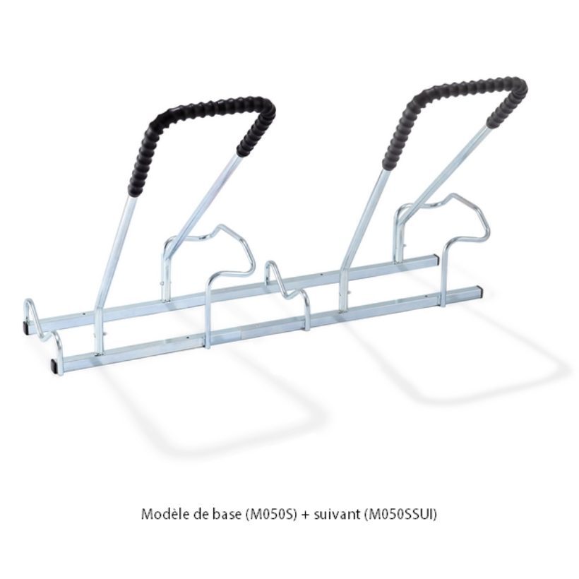  Râtelier 2 vélos avec arceau gainé – Modèle suivant  - MOTTEZ - M050SSUI