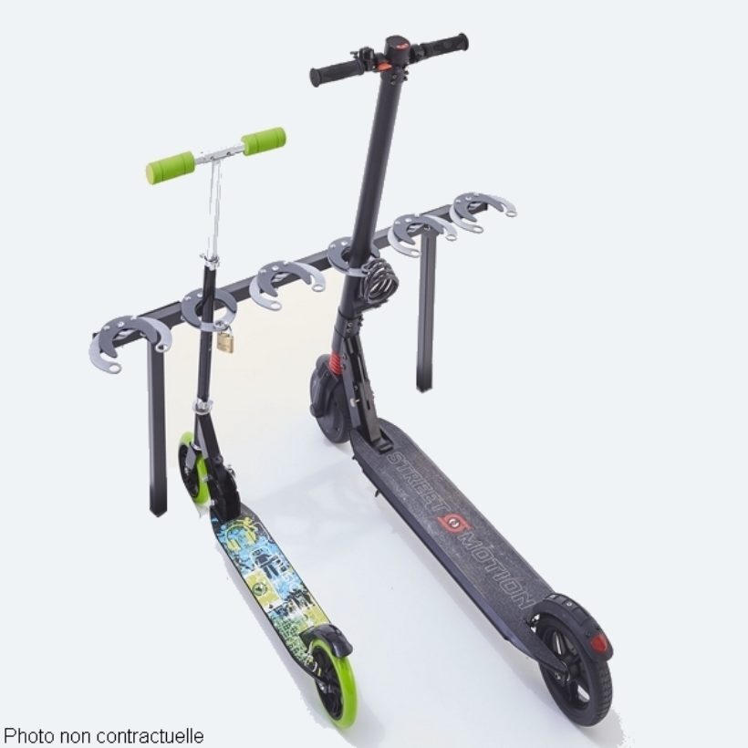 Range 6 trottinettes côte à côte à sceller - MOTTEZ - M507V6
