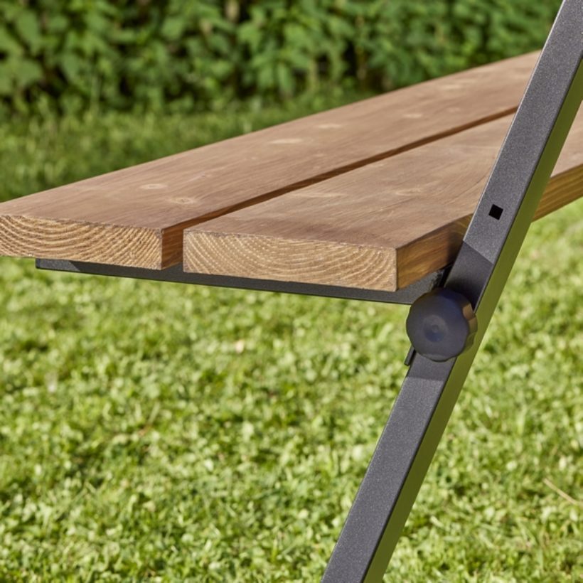 Lot de 2 pieds pour table de pique-nique avec bancs - MOTTEZ - M517S