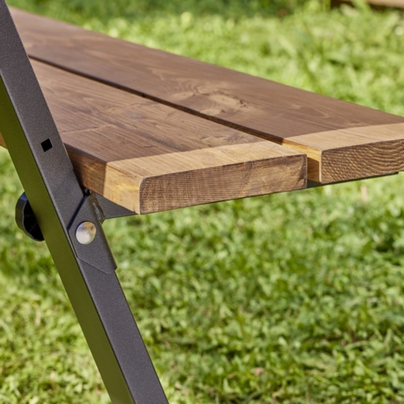 Lot de 2 pieds pour table de pique-nique avec bancs - MOTTEZ - M517S
