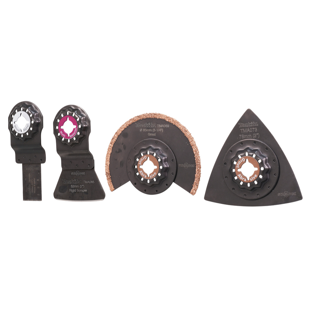 Ensemble 4 accessoires MAKITA pour carrelage STARLOCK - B67496