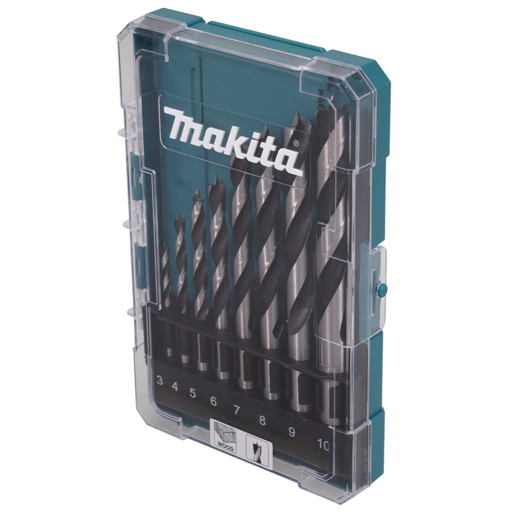 COFFRET 8 FORETS BOIS CYLINDRIQUES MAKITA - D77257
