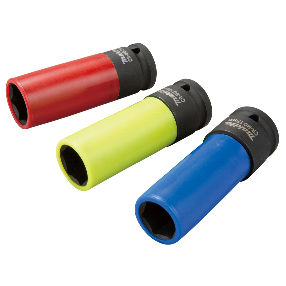 COFFRET 3 DOUILLES LONGUES MAKITA - E12354