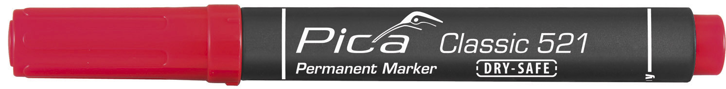 Marqueur pica classic 521 permanent biseauté rouge PICA - 52140