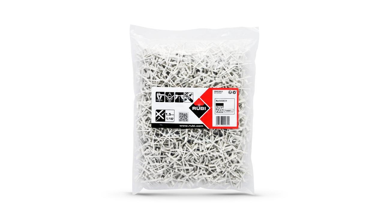 Croisillons 1.5 mm. 1000 unités RUBI - 2031