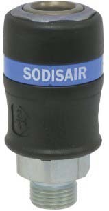 Raccord rapide securite filete 1/2'm d.11 s/blister DRAKKAR EQUIPEMENT - 01334