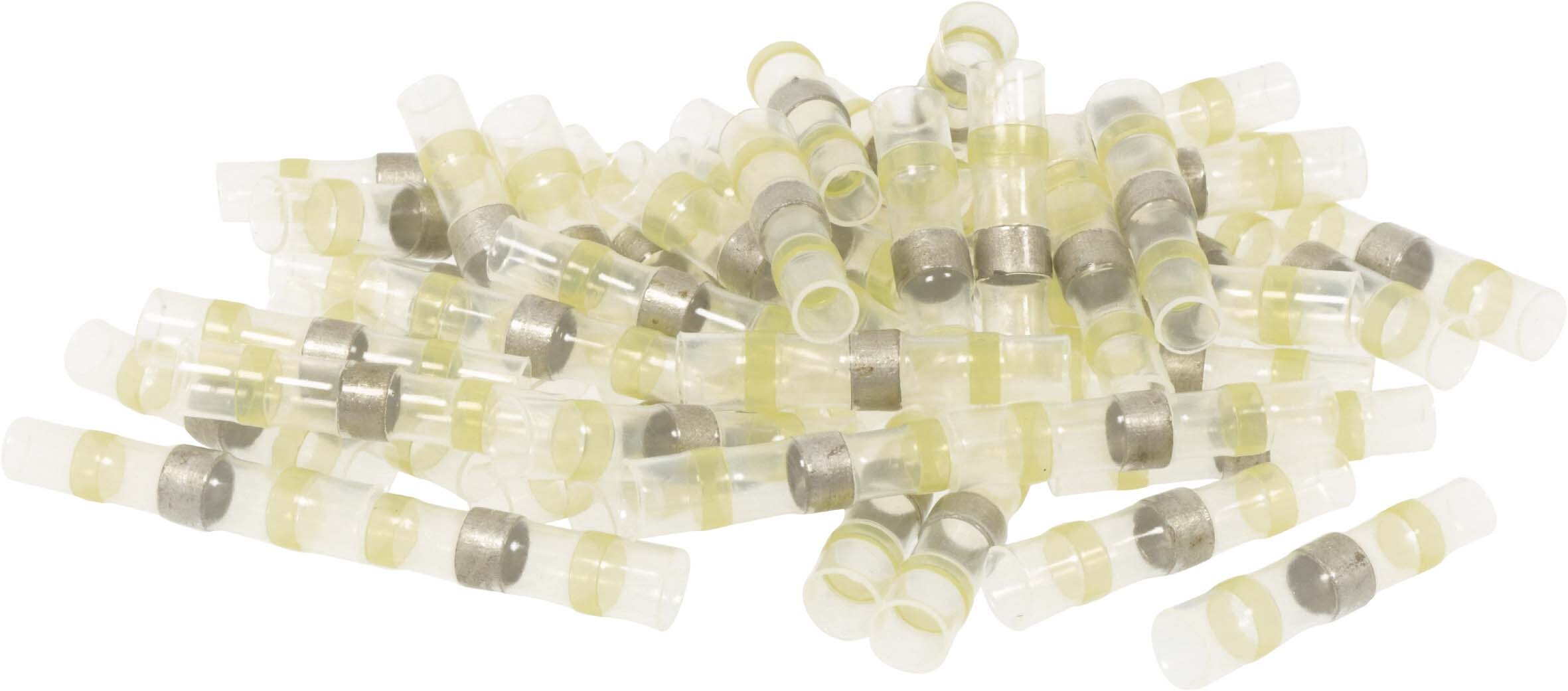 Sachet 50 cosses thermoretractables jaune pour fil 4 a 6mm² - 274850