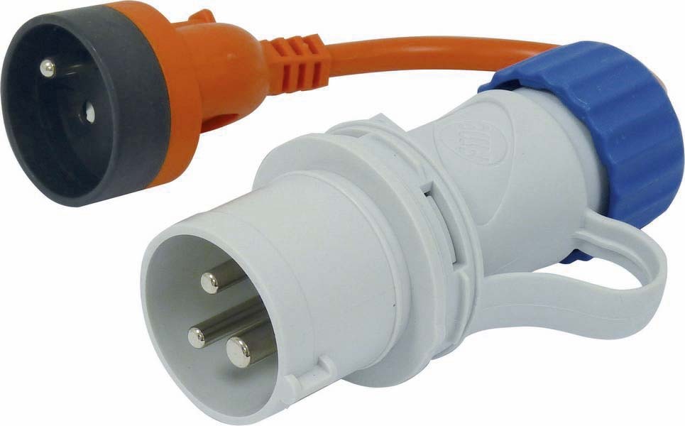 Adaptateur male ce17 / femelle 2p+t FANTON - 03264