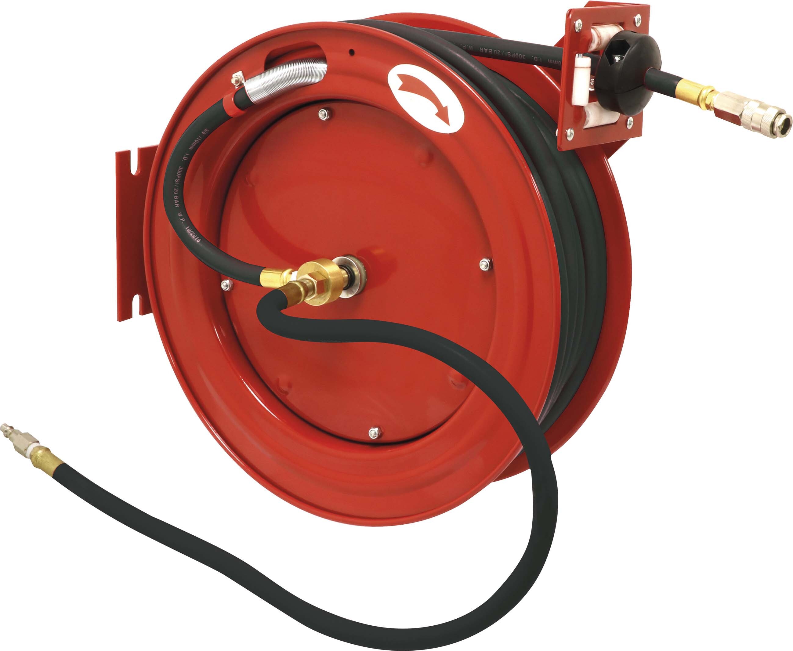 Enrouleur air 10m tuyau caoutchouc DRAKKAR - 09483