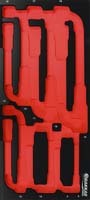 Module mousse finition metal vide cles a pipe 8 DRAKKAR TOOLS - 09757