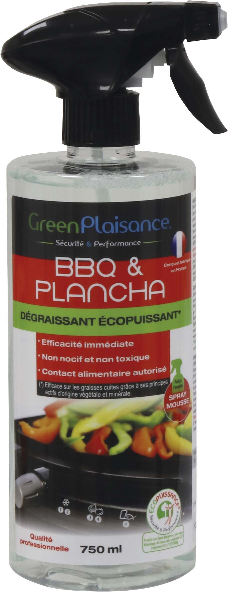 DEGRAISSANT ECOPUISSANT POUR BBQ ET PLANCHA 750ML - GREEN PLAISANCE - 09951