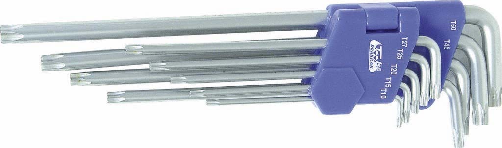 9 cles tx longues coudees trouees dt DRAKKAR TOOLS - 10666