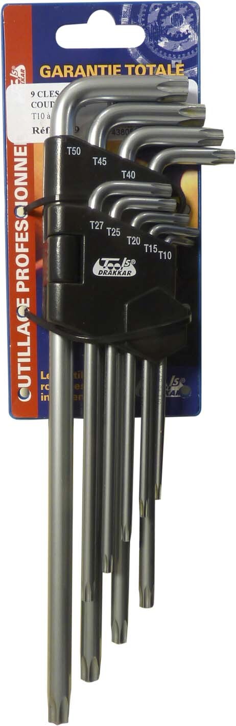 Etui 9 cles tx 10 DRAKKAR TOOLS - 10719