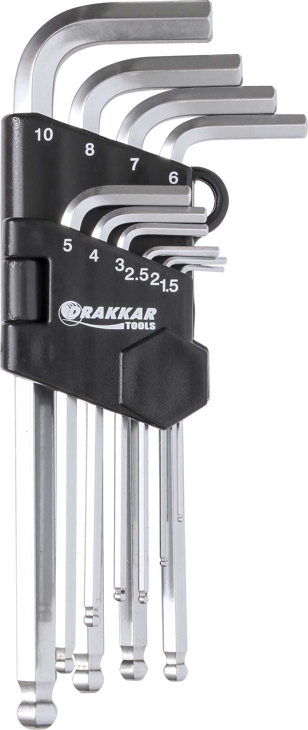 10 cles hex spher longues 1.5 DRAKKAR TOOLS - 10764