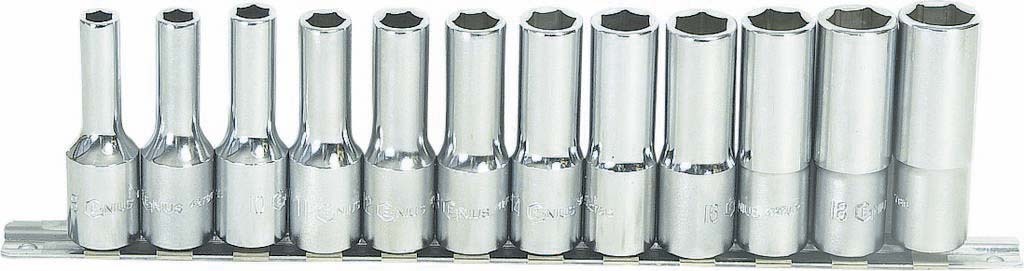 Rack 12 douilles 1/2' longues dt DRAKKAR TOOLS - 10827