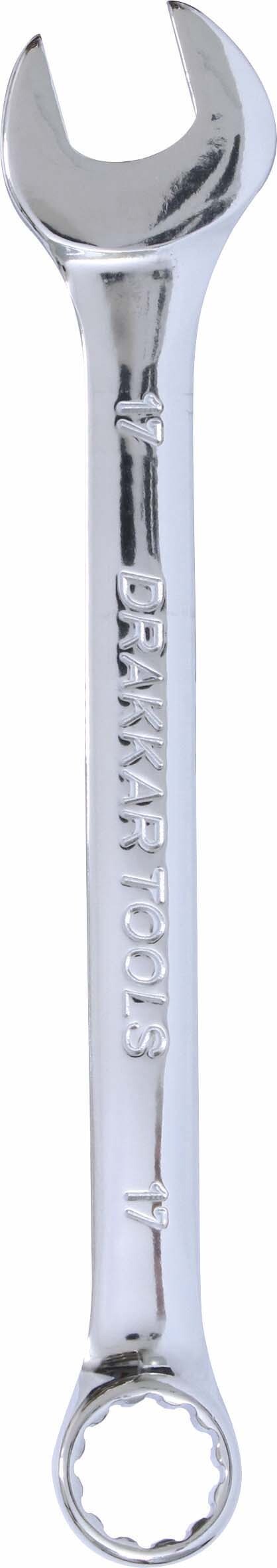 Cle mixte 17mm /carte dt full polish DRAKKAR TOOLS - 13877
