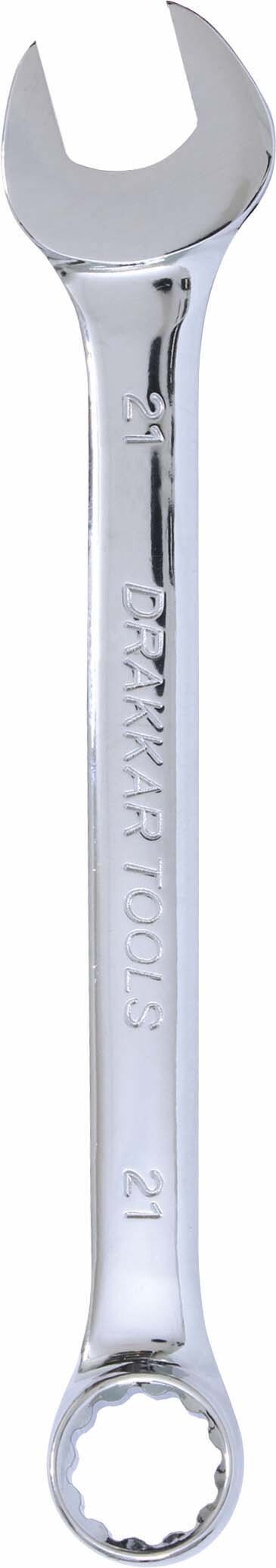 Cle mixte 21mm /carte dt full polish DRAKKAR TOOLS - 13885