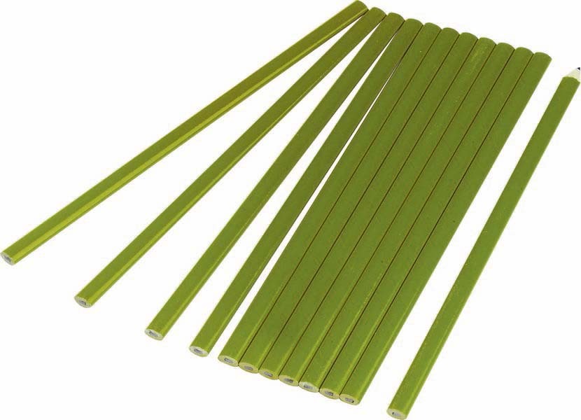 Etui 12 crayons macon vert 300mm TALIAPLAST - 14409
