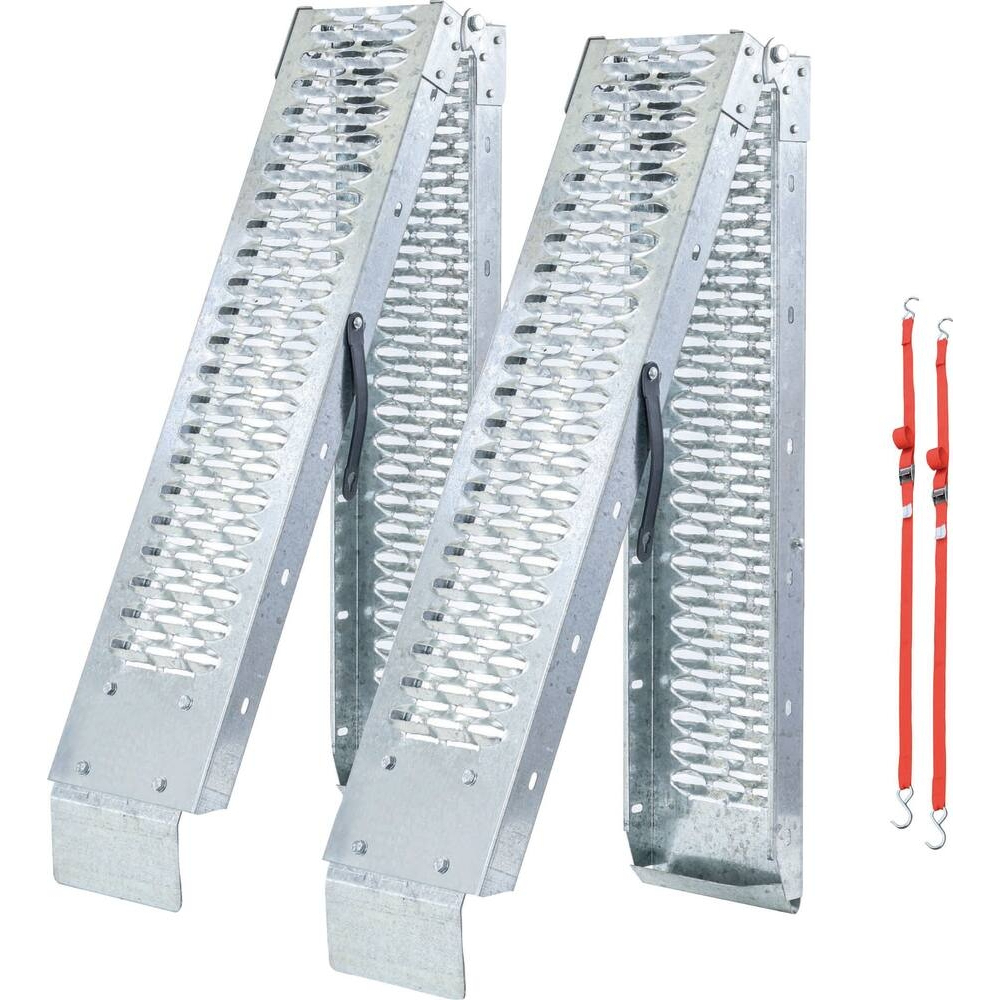 JEU DE 2 RAMPES ACIER 440 KG 1900MM - PLIANTES - STILKER - 15202