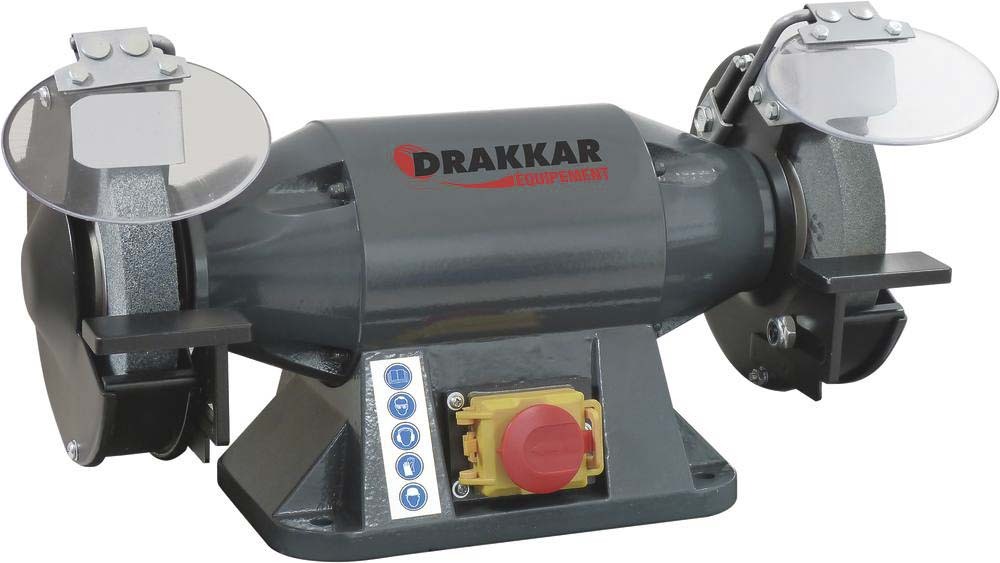 Touret à meuler 230v 520w 150mm meule/meule DRAKKAR EQUIPEMENT - 15528