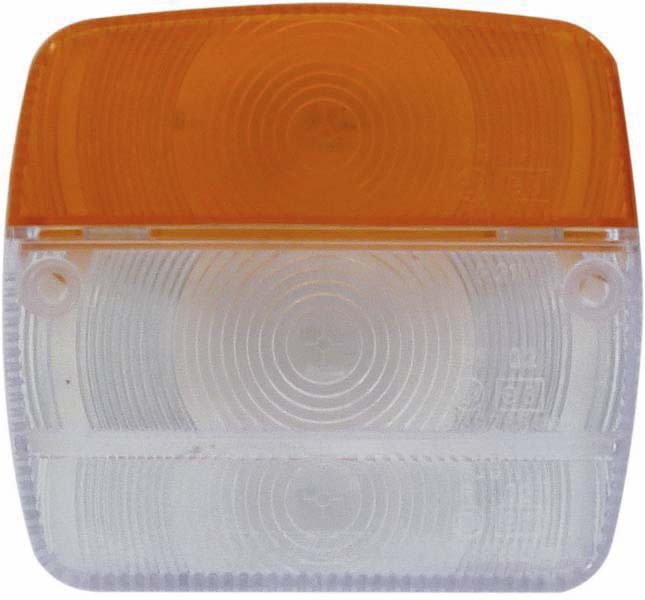 Cabochon blanc/orange pour lanterne - 16149