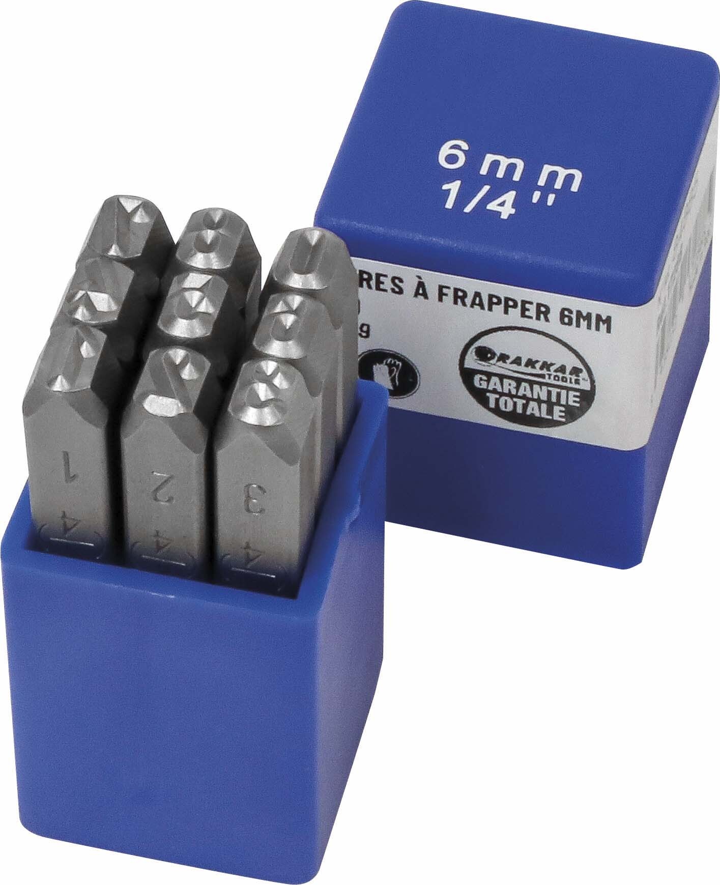 Chiffre a frapper 6mm (1/4') DRAKKAR TOOLS - 17288