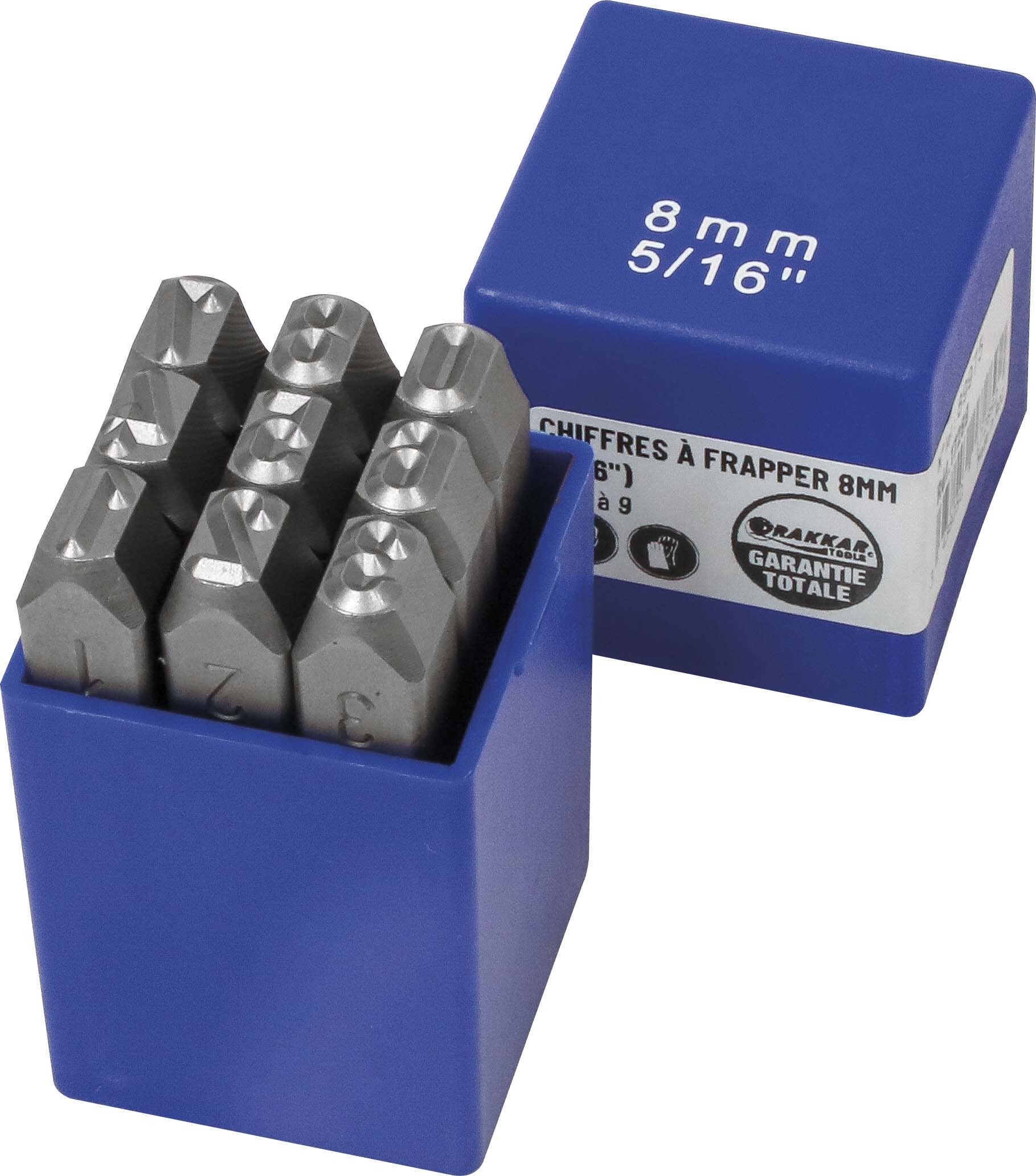 Chiffre a frapper 8mm (5/16') DRAKKAR TOOLS - 17289