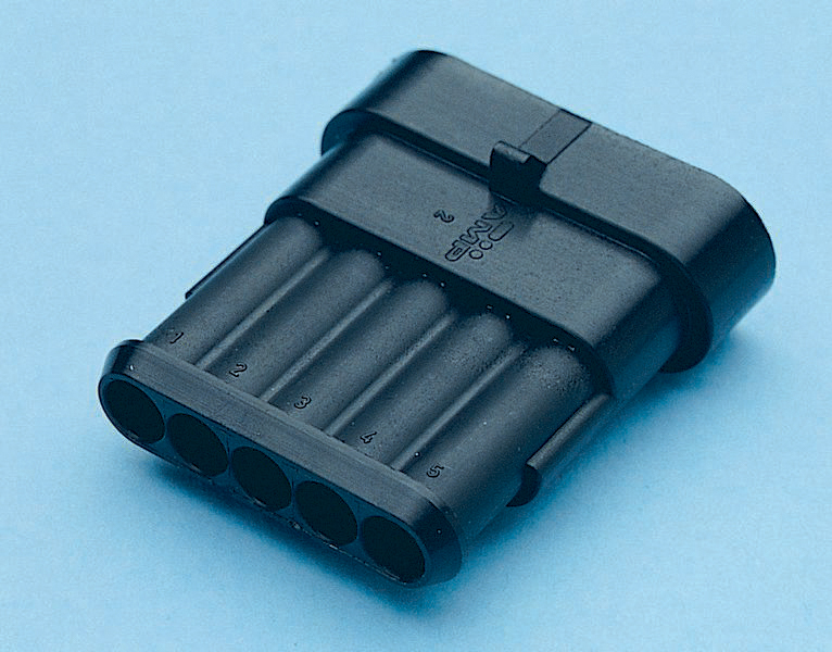 Lot 5 connecteur etanche serie 15mm p/ fiche male 5 plots - 17305