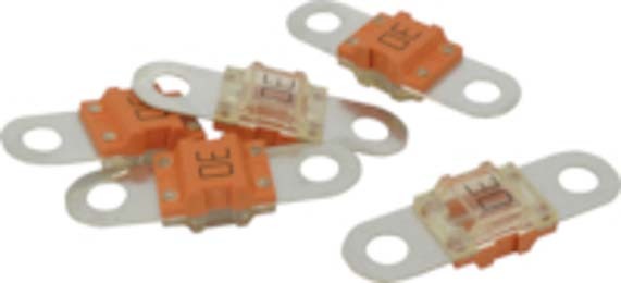 5 FUSIBLES MIDI SERIE 55 32V 50A ROUGE 40*12 D53MM - 17337