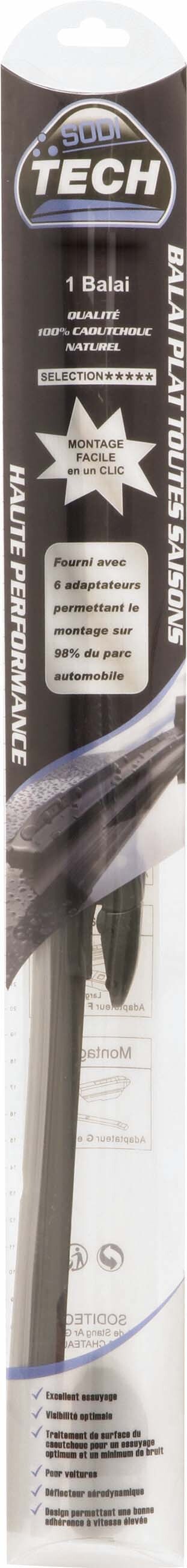 BALAI ESSUIE-GLACE AVANT PLAT 480MM AVEC - SODITECH - 17835