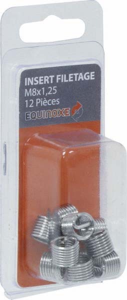 Blister 12pcs insert rechange m8x1.25 p/17980 DRAKKAR TOOLS - 17984