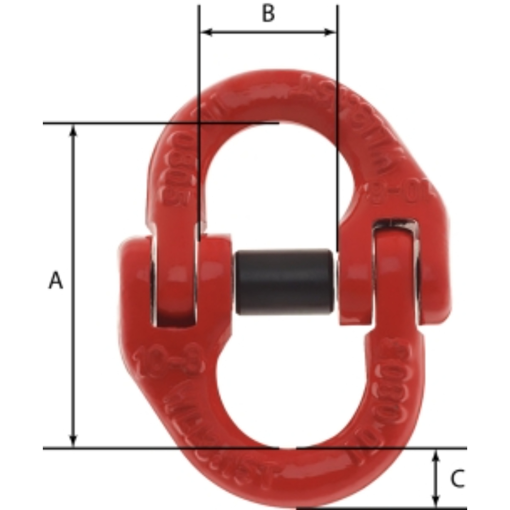 MAILLON DE JONCTION P/ CHAINE D.10MM 3T15 GRADE 80 - Neutre - 18538