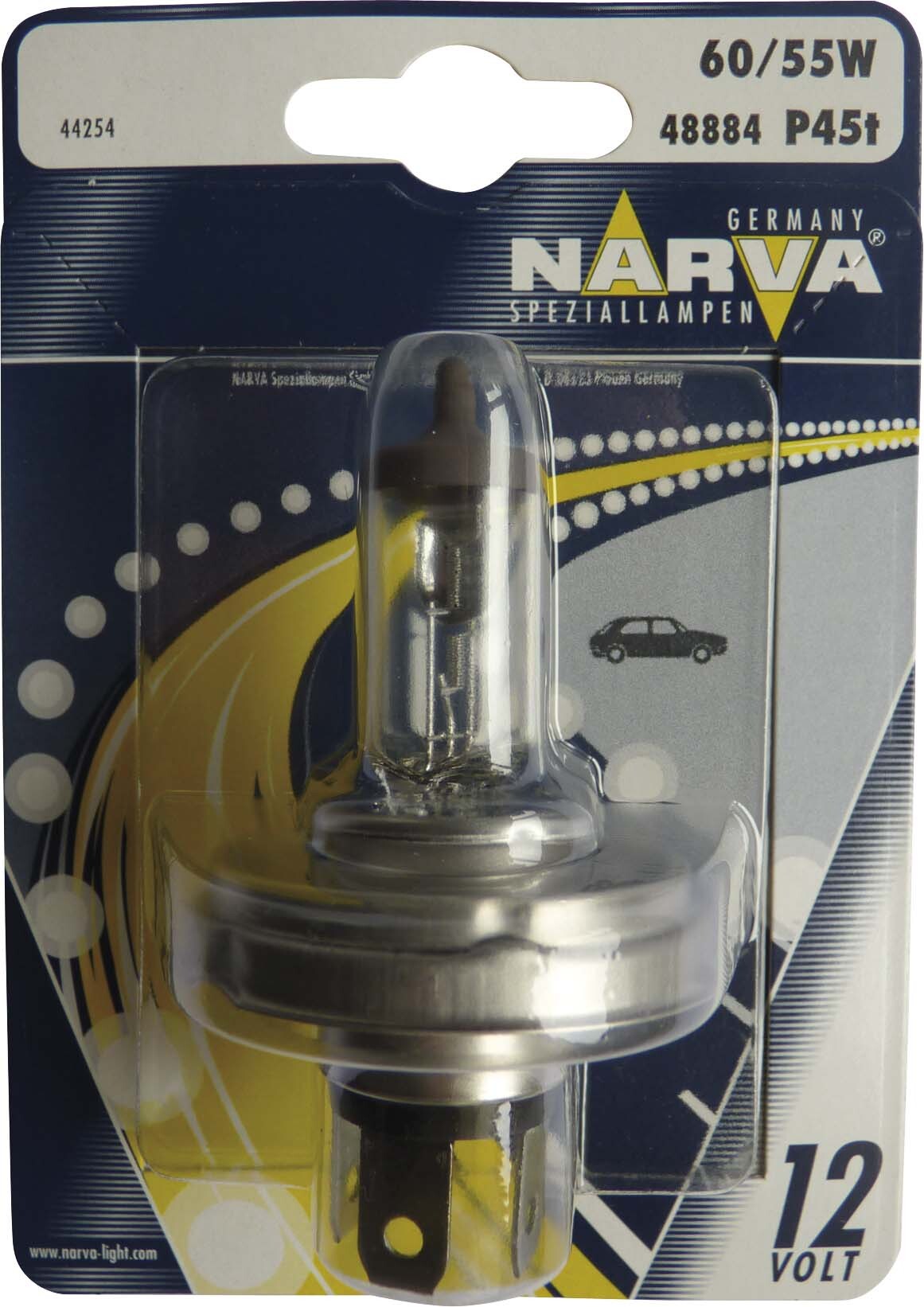 H4 NARVA 12V 60/55W P45T / BLISTER - 20109