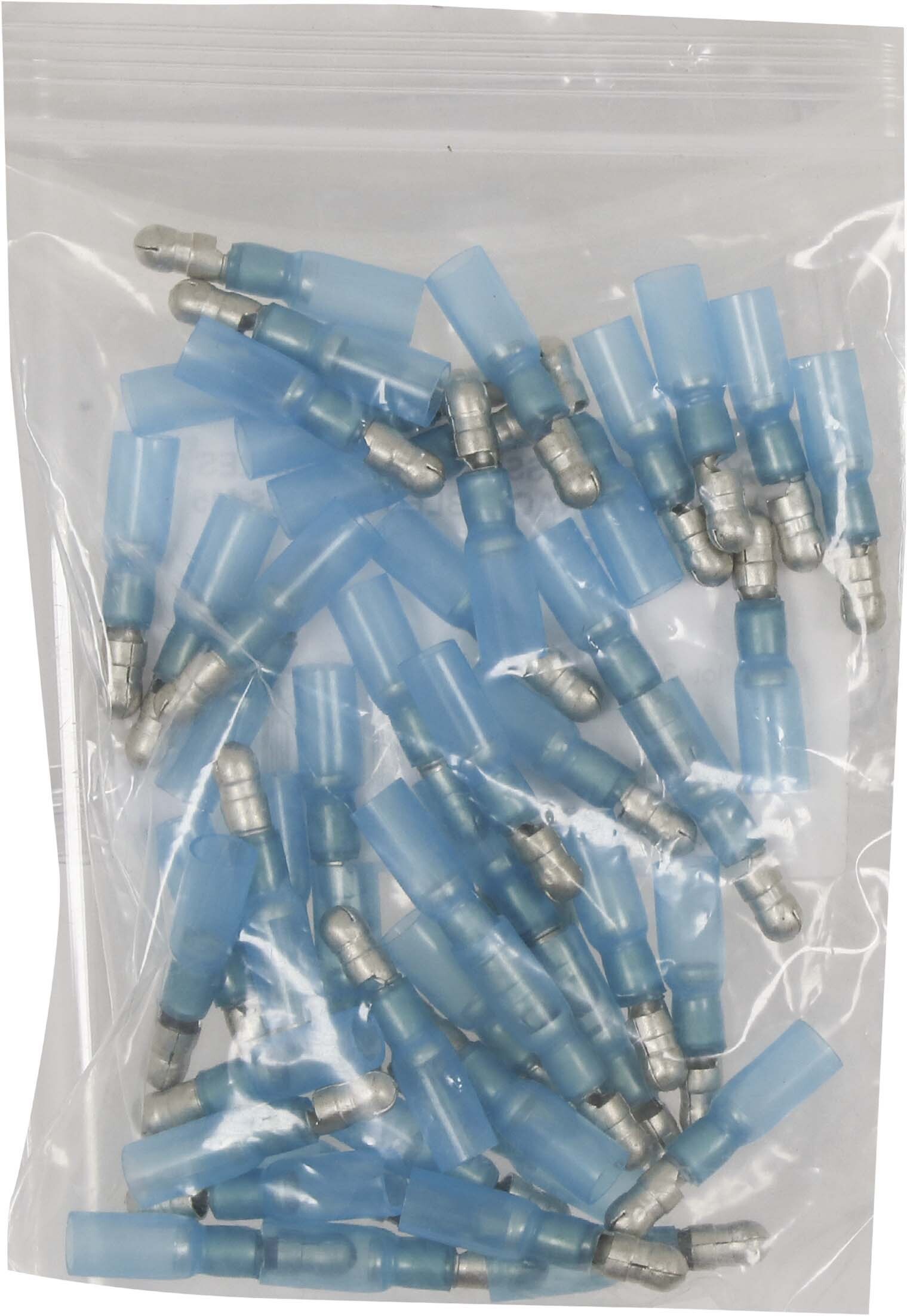 Sachet 50 cosses rondes males thermoretractables bleues m5 - 274150