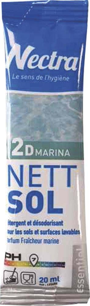 Carton de 250 x 20ml nettoyant sol 2d marina essentiel NECTRA - 58350