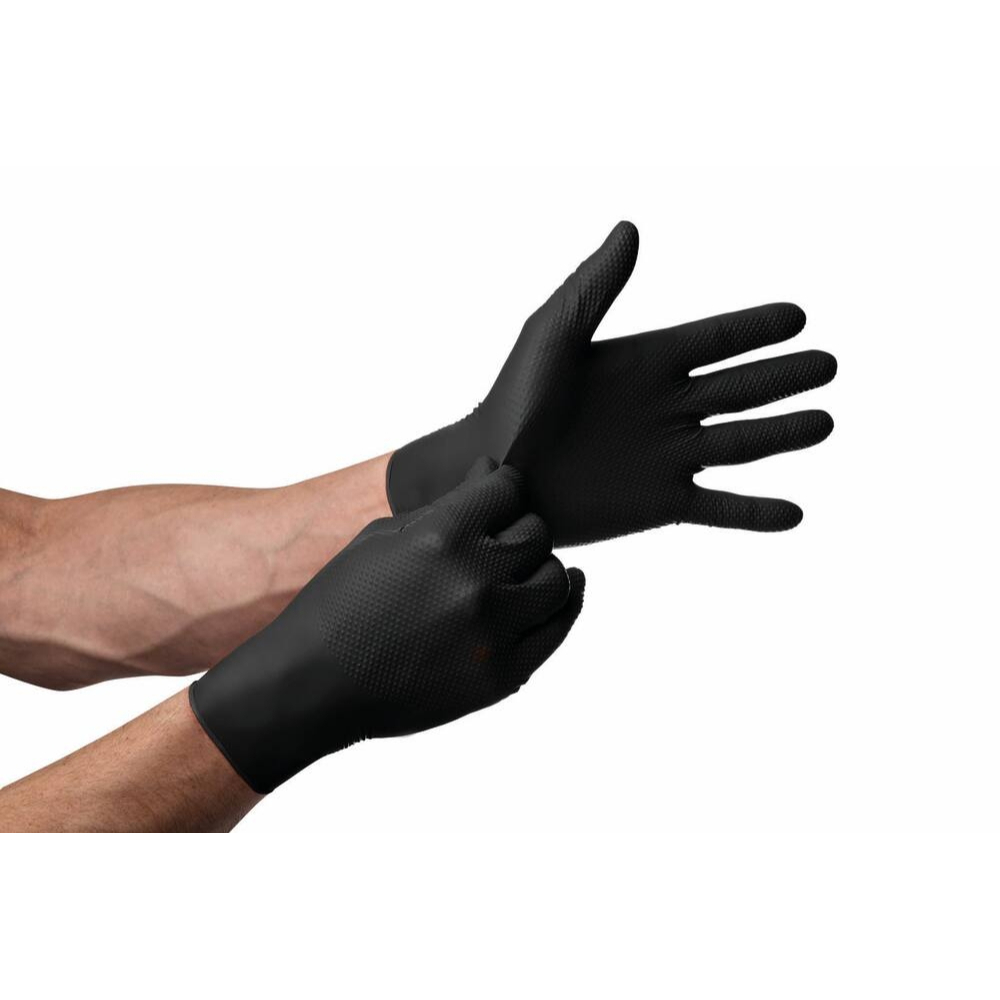 BOITE DE 50 GANTS NITRILE MERCATOR NOIR - TAILLE S - MERCATOR - 65156