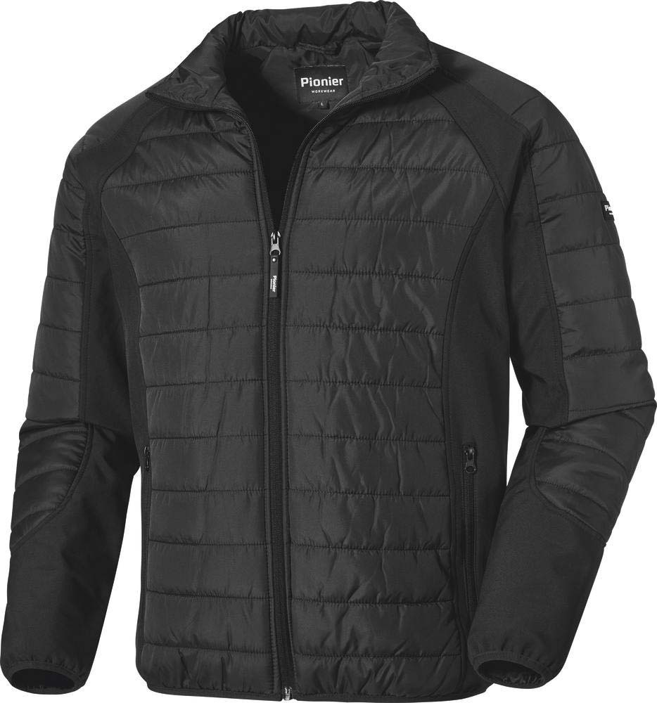 Doudoune à manches longues 300 g/m² noire PIONIER - 65454