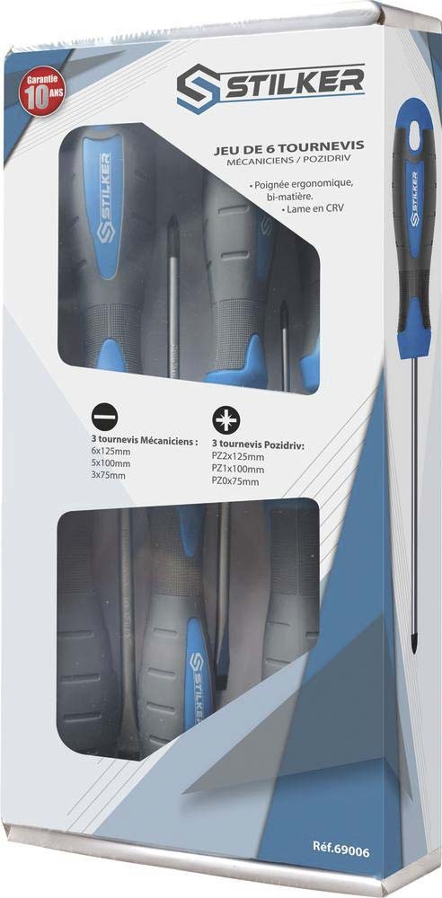 Tournevis plat et pozidriv STILKER - 69006