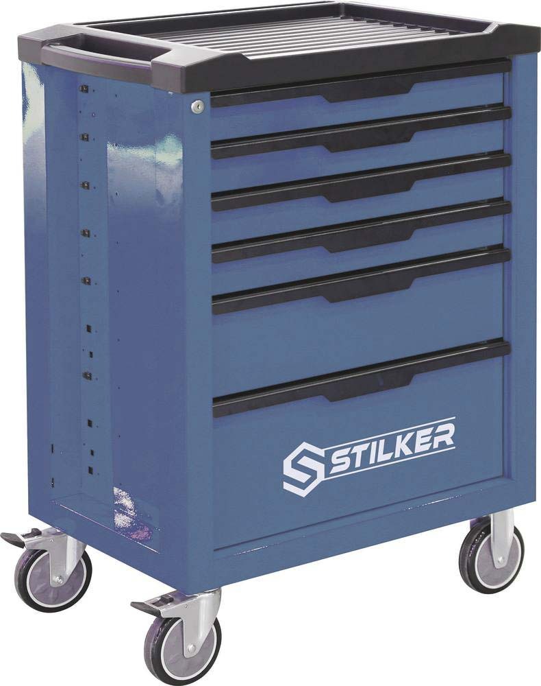 Servante d'atelier 6 tiroirs bleu/gris 677x451x964mm STILKER - 72513