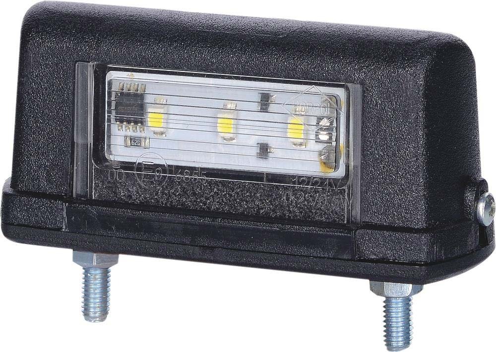 Feu éclaireur de plaque led 12/24v entraxe 52,5mm - 79605