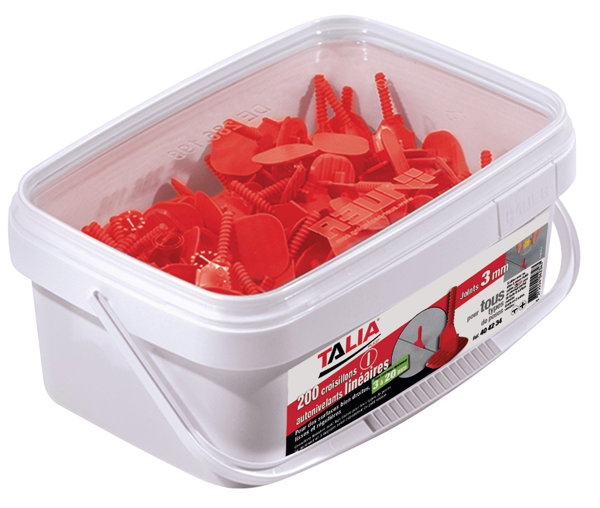 Croisillon auto-nivelant lineaire 3mm grande hauteur TALIAPLAST - 404254